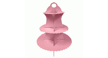 Kartonnen Etagère Roze