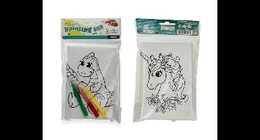 Schilderset met stiften Dino&Unicorn (5dlg)