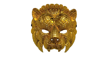Masker VIP Leeuw Goud