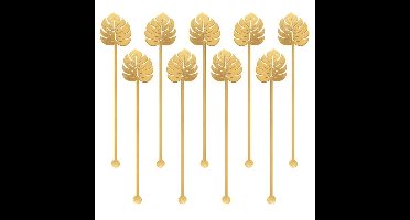 Roerstaafjes Palmbladeren Goud - 12st