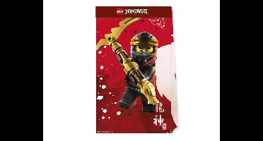 Papieren Uitdeelzakjes LEGO Ninjago (4st)
