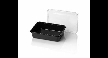 Maaltijdbak 750ml - Zwart - 10 stuks