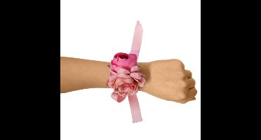 Polscorsage Bloem Roze