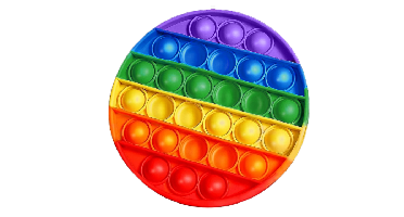 Pop It Fidget Regenboog Rond