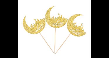 Prikkers Maan Eid Mubarak - Goud - 12 stuks
