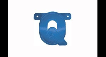 Letterslinger Q Blauw