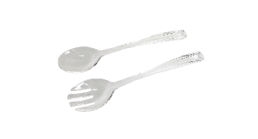 Salade Bestek Transparant (2dlg)