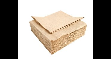 Servetten Eco Bruin (100st)