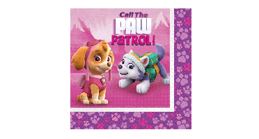 Servetten Paw Patrol Skye&Everest (20st)