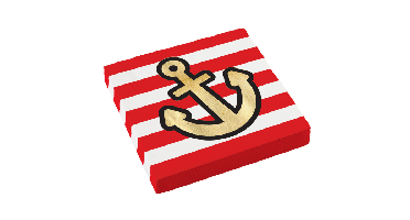 Servetten Anker Piraten Map (16st)