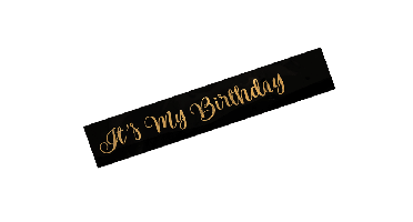 Sjerp It's My Birthday Zwart/Goud