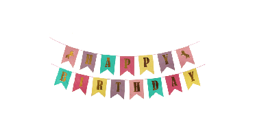 Slinger Happy Birthday Pastel Unicorn