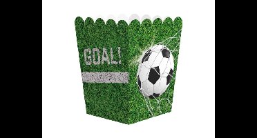Snackbox Voetbal - 6,3x6,3x10,5cm - 8 stuks