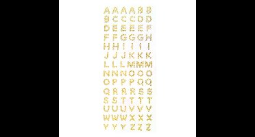 Strass Letters Goud (84st)