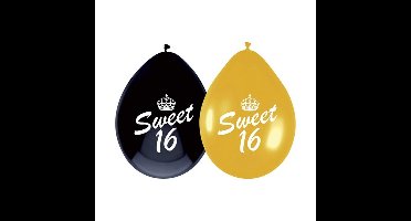 Ballonnen Sweet 16 Gold (6st)