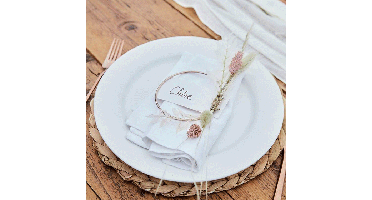 Plaatskaarten&Hoepels Roségoud Ginger Ray (4st)