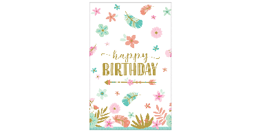 Tafelkleed Boho Happy Birthday (137x243cm)