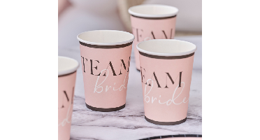 Bekers - Team Bride Ginger Ray - 8 stuks