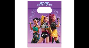 Papieren Uitdeelzakjes Kpop Demon Hunters - 4 stuks
