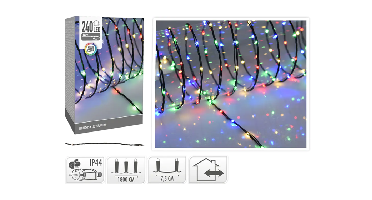 Verlichting 240LED Multicolor - 14,5 meter