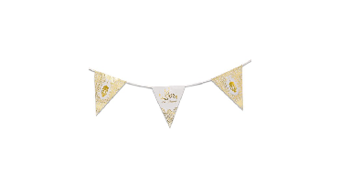 Plastic Vlaggenlijn Eid Mubarak - 6m