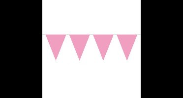 Vlaggenlijn - Roze - 10 meter lang