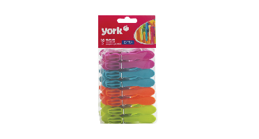 Wasknijpers Plastic York (16st)