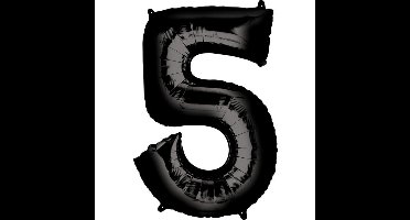 HELIUM Fballon 5 Zwart XL (alleen afhalen)