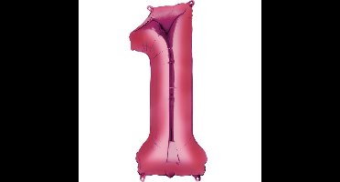HELIUM Fballon 1 Roze XL (alleen afhalen)