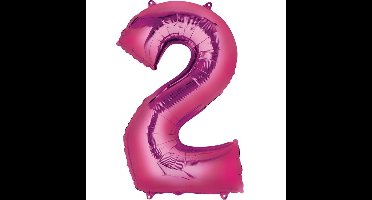 HELIUM Fballon 2 Roze XL (alleen afhalen)