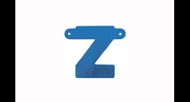 Letterslinger Z Blauw