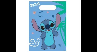 Plastic Uitdeelzakjes Stitch - 6 stuks