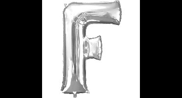 Folieballon F Zilver 40cm