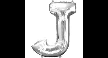 Folieballon J Zilver (40cm)