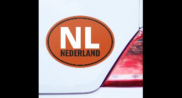nederland oranje bord autosticker