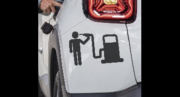 Benzinekop autosticker