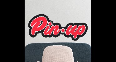 Muursticker retro tekst Pin-up