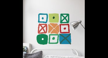 Muurstickers boter kaas en kunst