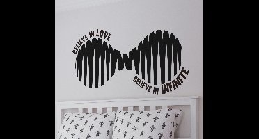 Muursticker believen in love & infinite