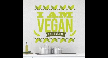 Sticker I am vegan