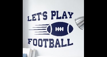 Muursticker Let´s play football