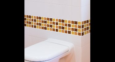 Tegelstickers badkamer kleine vierkanten