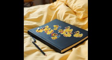 Eendenstickerset laptop sticker