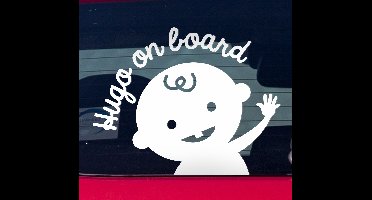 Sticker baby on board op maat