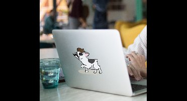 Laptop sticker bulldog Parijs