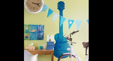 Muurstickers gitaar verfspetters
