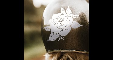 Wilde rozen ontwerp motor sticker