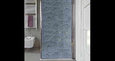 Douchewand sticker vissen