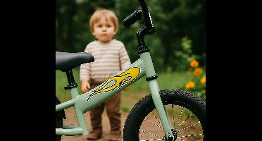 Fiets sticker vlammen