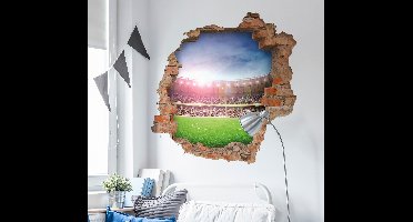Muursticker voetbal stadion